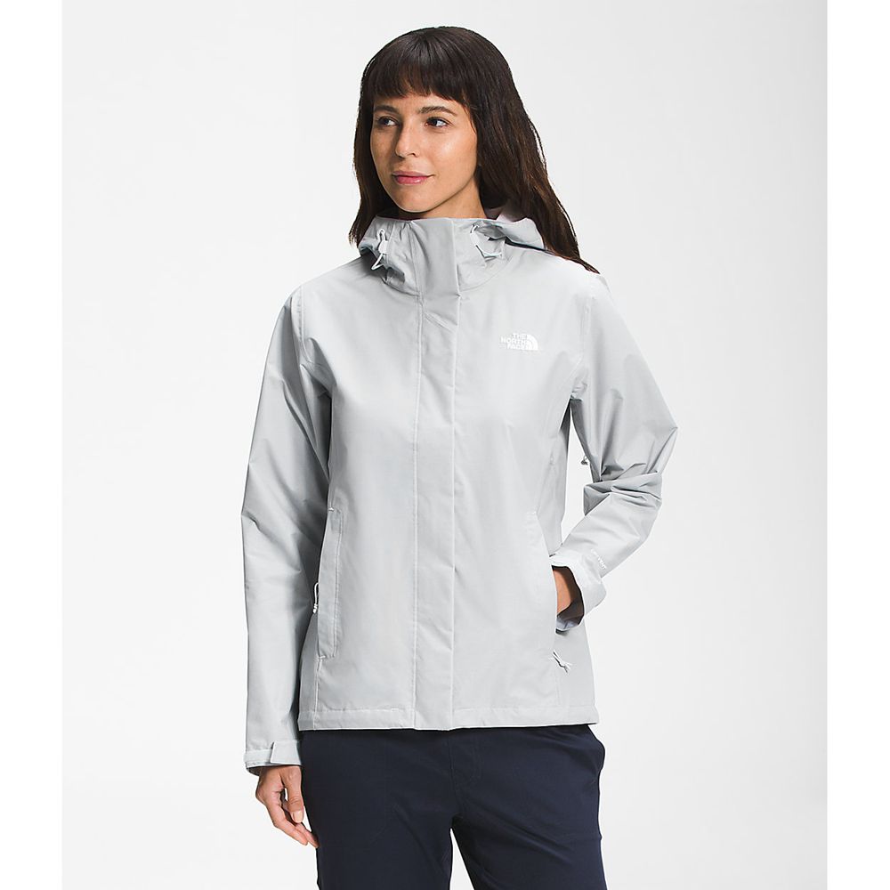 The North Face Windbreakers Womens Australia - The North Face Venture 2 Light Grey Dryvent (LDK-5298